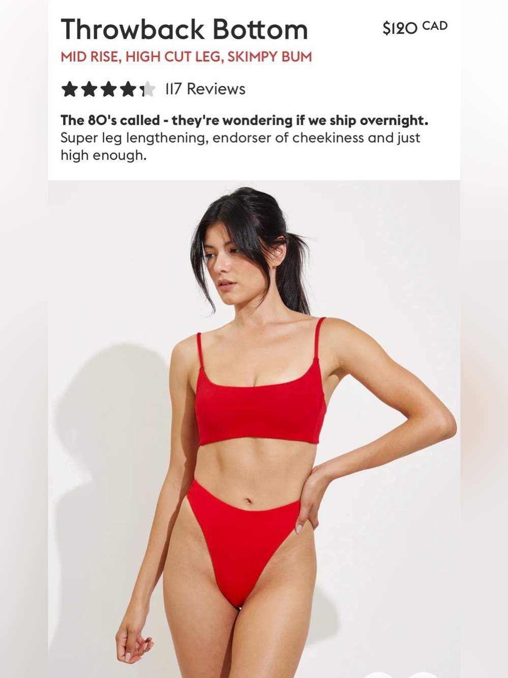 Left on Friday Swim Bottoms - Throwback Style Large